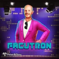 Portada de la tragamonedas Facutrón con Facundo de traje rosa