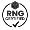 Sello RNG Certified mostrado en la portada de PlayUZU